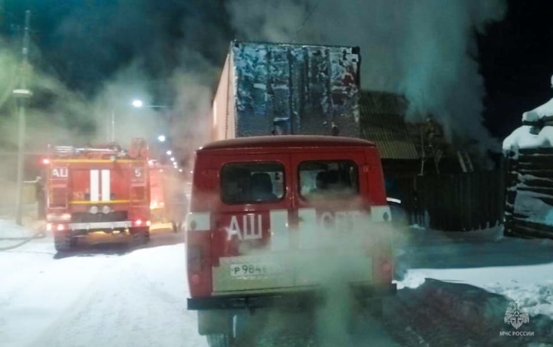 В селе Владимировка горел частный дом